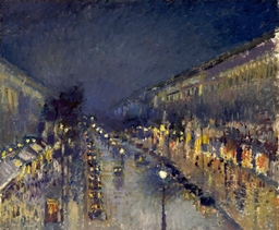 Boulevard Montmartre, Effet de nuit